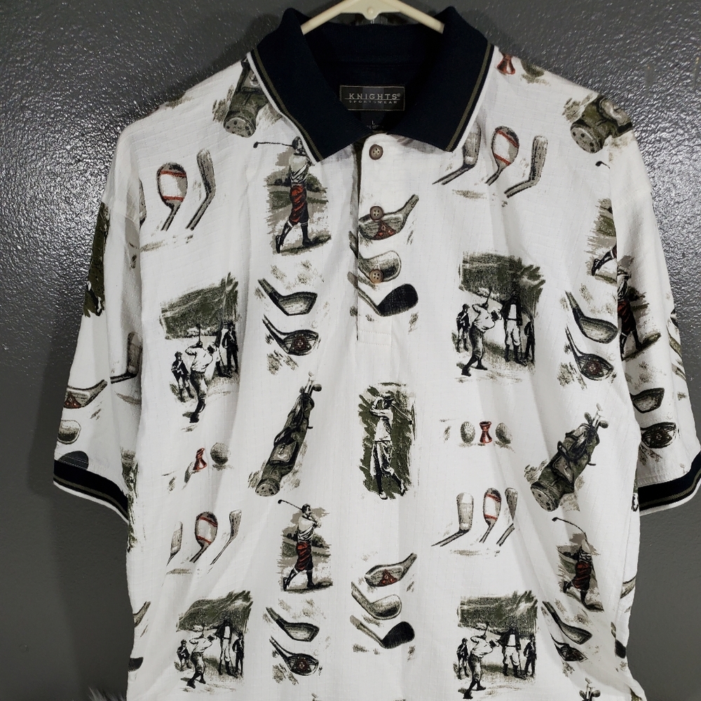 Knights sportswear Men's polo shirt size L